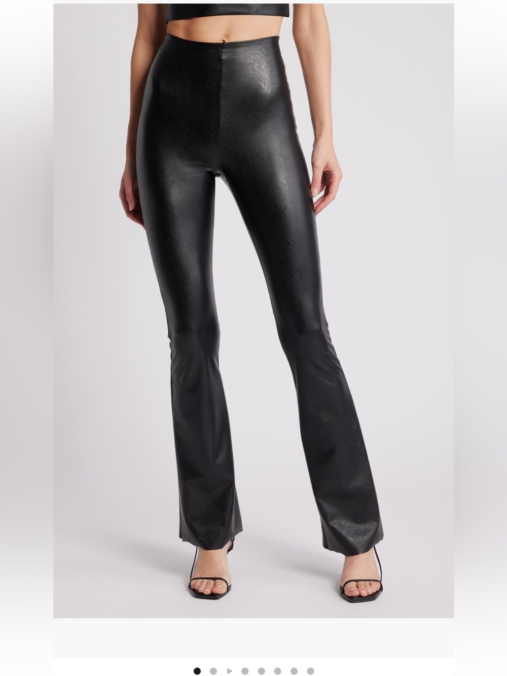 Commando Faux Leather Flare Leggings